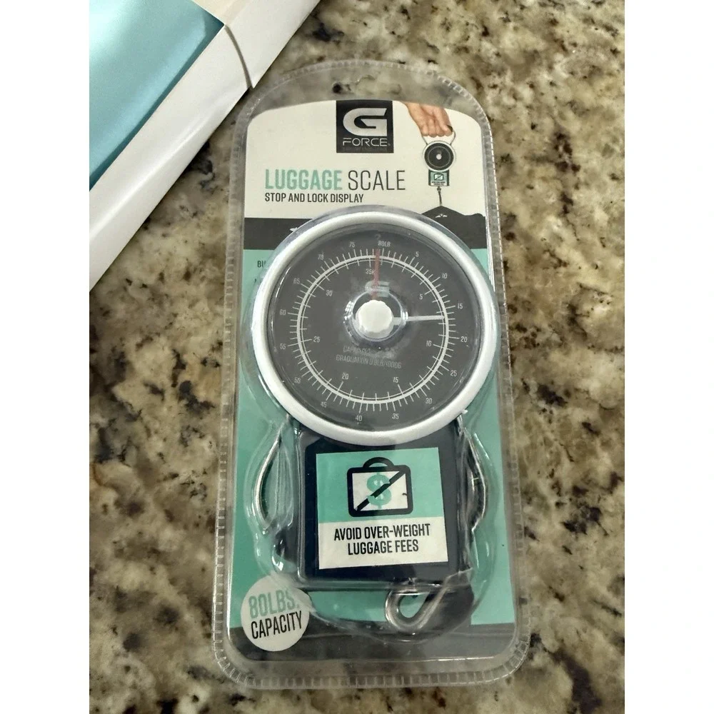 Travel Lot 80 Pound Luggage  Scale With Stop And Lock,‎ Display And Eye Mask4149